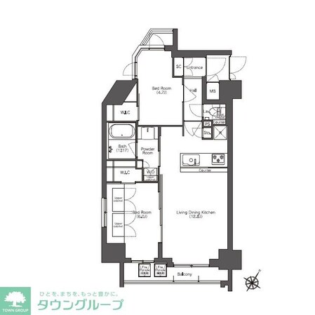 コンフォリア滝野川の物件間取画像